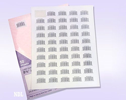 NextDayLabels – 1.5" x 1" Rectangular Sticker Labels for Printer - White Laser/Inkjet Printer Labels Return Address Labels Shipping Label Stickers (100 Sheets, 50 Per Sheet, 5000 Labels)