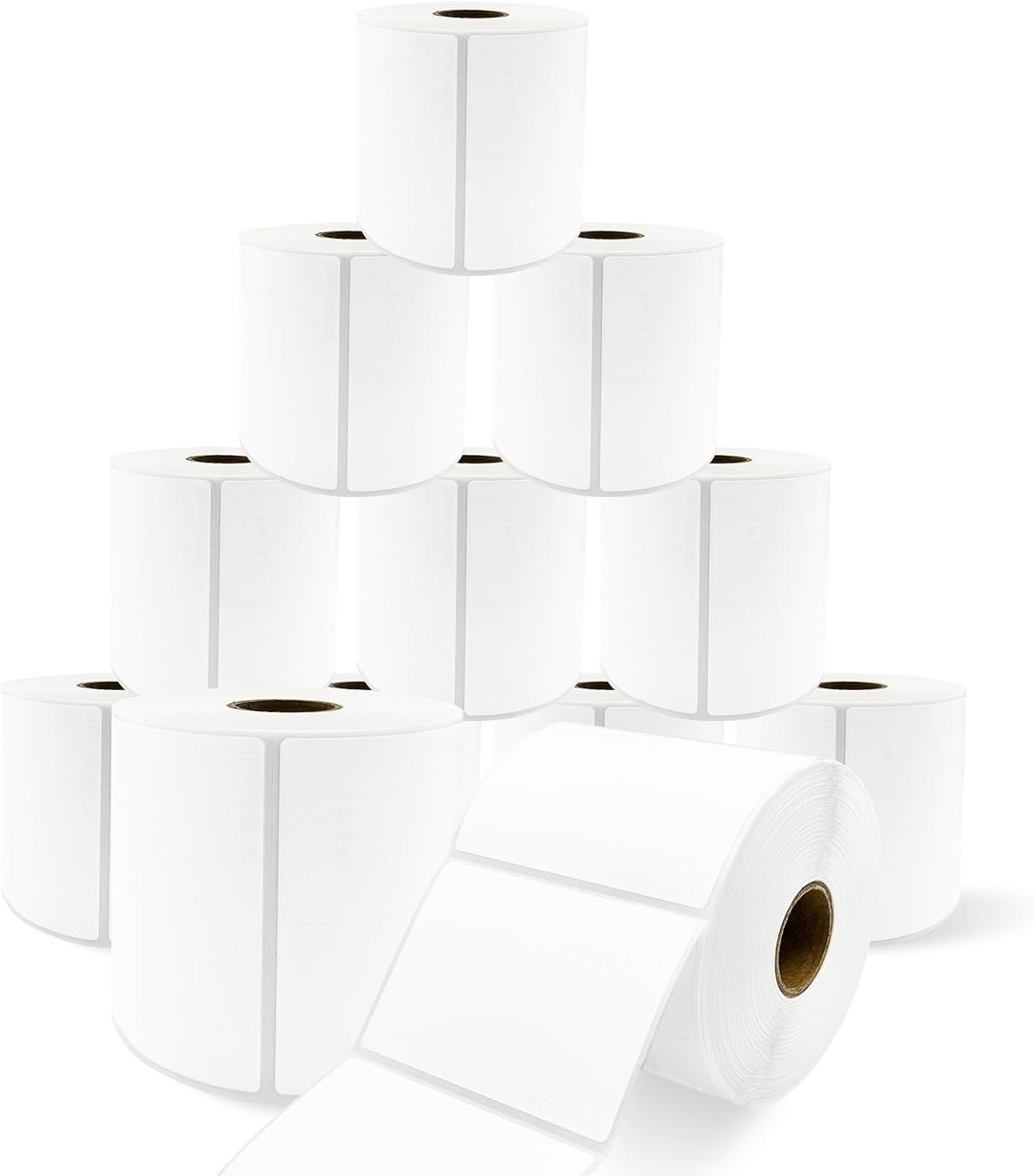 Compatible Thermal Labels Replacement for Zebra (【3" x 2"】12 Rolls/9000Labels)