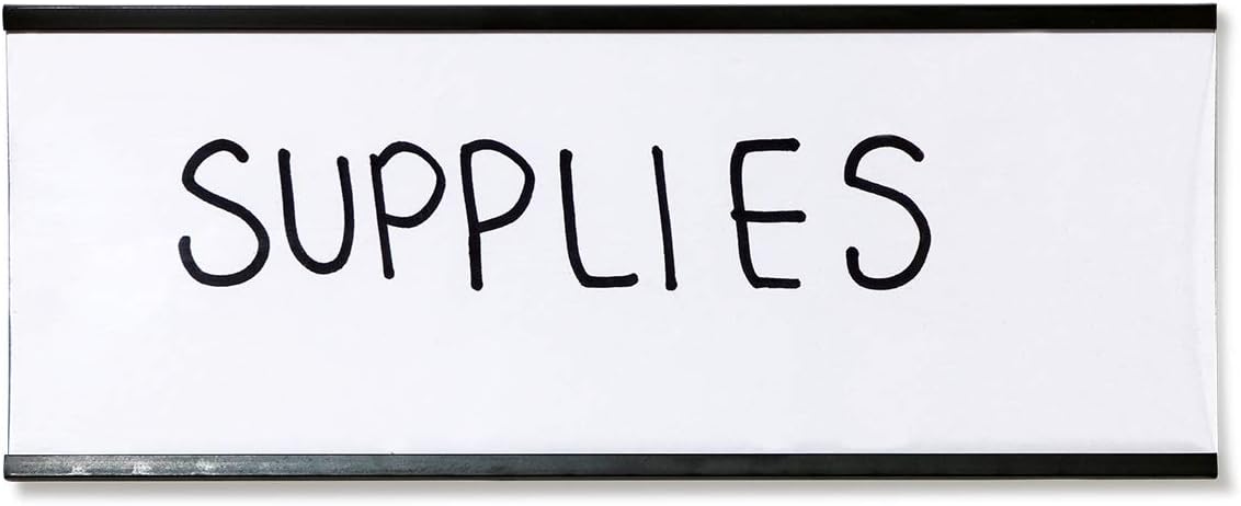 SmartSign Magnetic 'C' Channel Label Holders | 2.5" x 6" Pack of 10