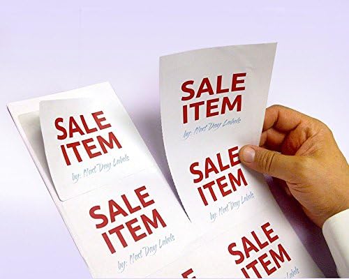 NextDayLabels – 4" x 3-1/3" Rectangular Sticker Labels for Printer - White Laser/Inkjet Printer Labels Return Address Labels Shipping Label Stickers (1000 Sheets, 6 Per Sheet, 6000 Labels)
