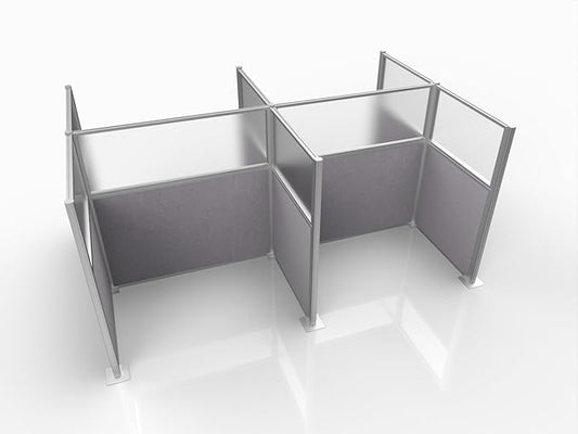 Versare Hush Panel Cubicle Kit | Workstation Partition Walls | Sound Dampening Cubicle Walls | Partitions for Desks