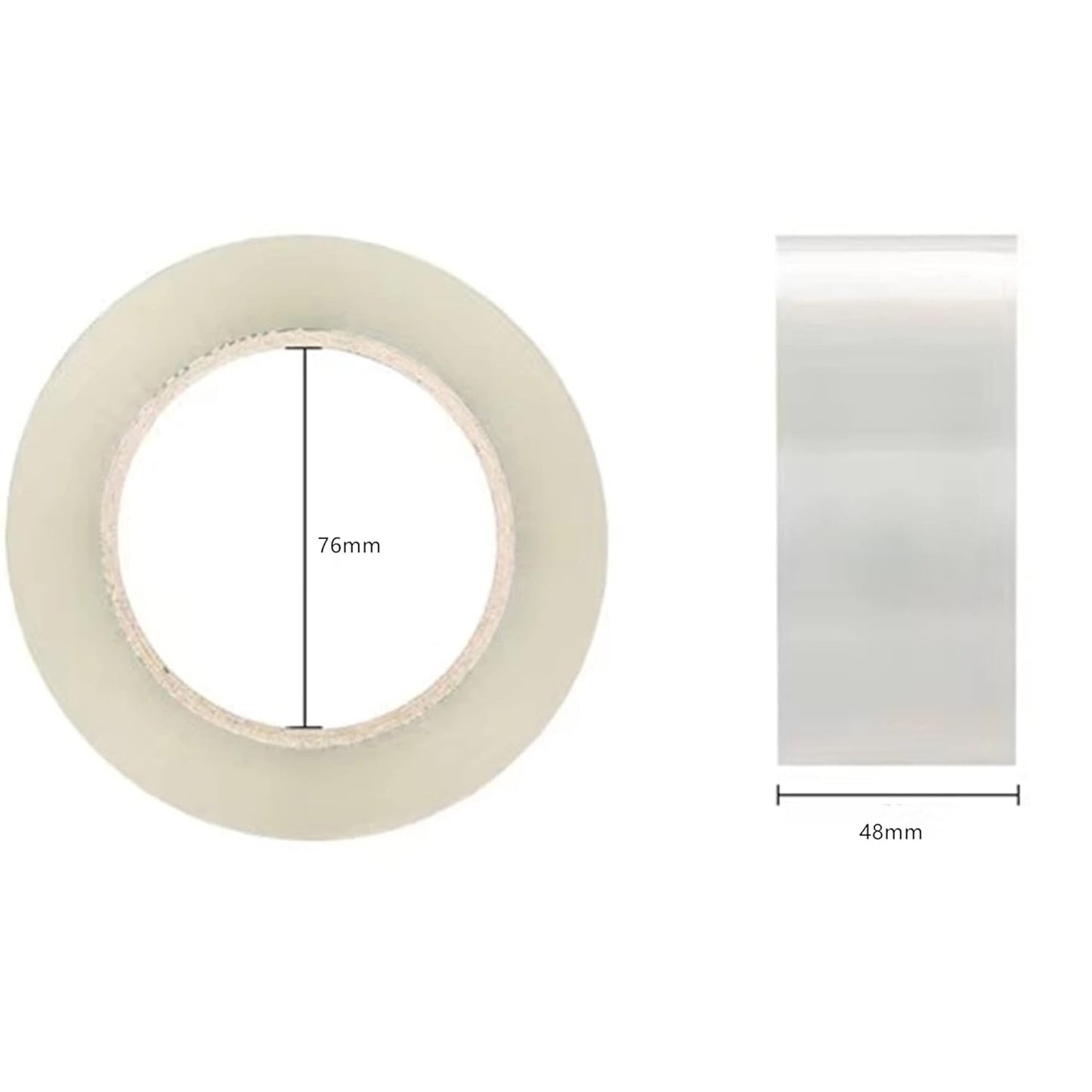 36 Rolls Clear Packing Tape,Packaging Tape for Moving Boxes, Shipping, Office and Storage, Commercial Grade Carton Sealing Adhesive Industrial Tape, 1.88" x 65 Yards, 3 inch Core