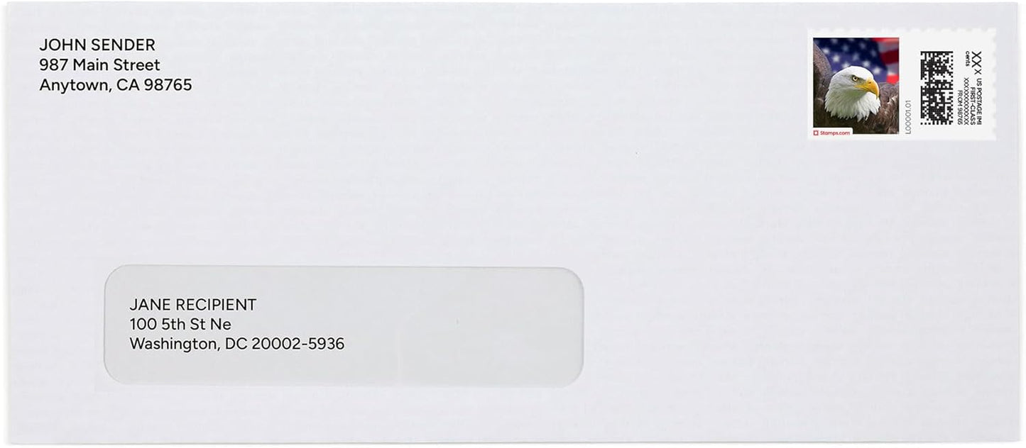 Soaring Eagle NetStamps 120-Pack (5 Sheets) Printable Postage Labels (Stamps.com Subscription Required) - Print Approved Postage - Inkjet & Laser Printers - Business, Personal, Home