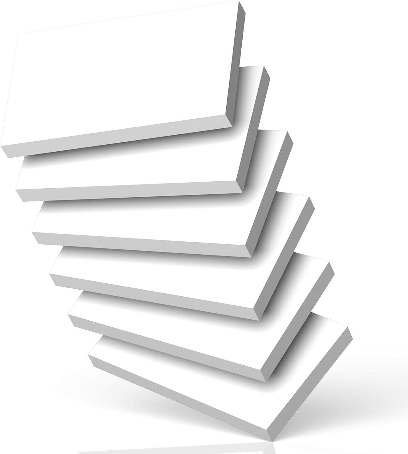 300 Count Blank Index Cards 3x5 Inch White Flash Cards Colored Cardstock, Unruled Note Cards Study Card Portable Learning Flashcards Ideal for Note Taking, Art Sketching, Office & School Supplies