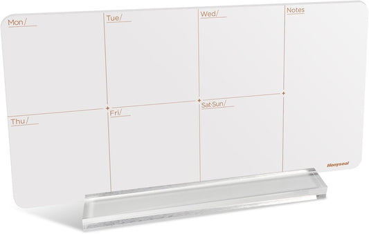 Desktop Whiteboard 12" x 6" Desktop Weekly Planner Whiteboard-Dry Erase Board-Portable Dry Erase Calendar to Do List White Board