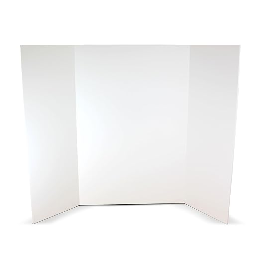 Flipside Products 36” x 48” Foam Project Boards for Presentations, Science Fair, School Projects, Event Displays and Trifold Picture Board - White - 10 Pack
