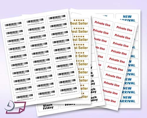 NextDayLabels - 2.5/8" x 1" Rectangular Sticker Labels for Printer - White Laser/Inkjet Printer Labels Return Address Labels Shipping Label Stickers (500 Sheets, 30 Per Sheet, 15000 Labels)