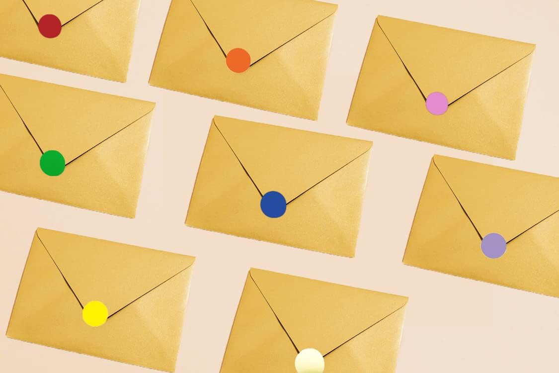 1 Inch Removable Color Code Dot Sticker Round Labels,Garage Sale Stickers Price Tags Label Blank Yard Sale Circle Dot Stickers Removable Writable Not Blurry (1080 Pack,9 Colors)