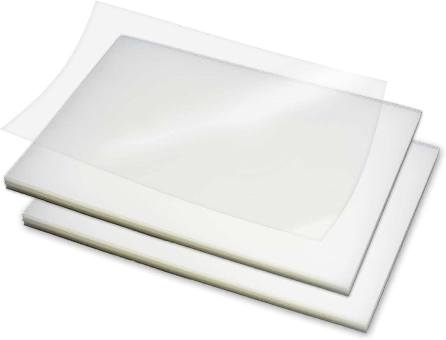 Rayson Clear Binding Cover - 14 mil Polypropylene, 8-1/2 × 11 inches, Durable Un-Punched Plastic Presentation Covers, 50-Pack (PP3550C)