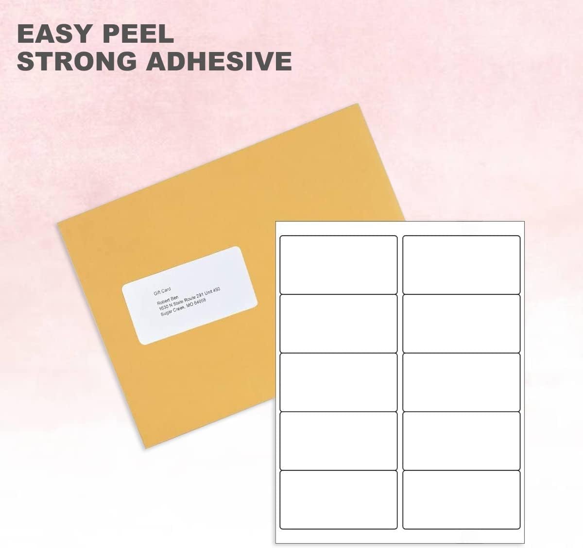 BESTEASY 10-UP Address Labels,/Address Mailing Labels 1000 Sheets Shipping Sticker Labels Compatible Laser/Ink Jet Shipping Labels(10000 Labels)