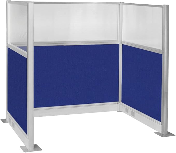 Versare Pre-Configured Hush Panel Electric Cubicle | Workstation Divider Walls | Cubicle Privacy Panels | Office Partition Walls