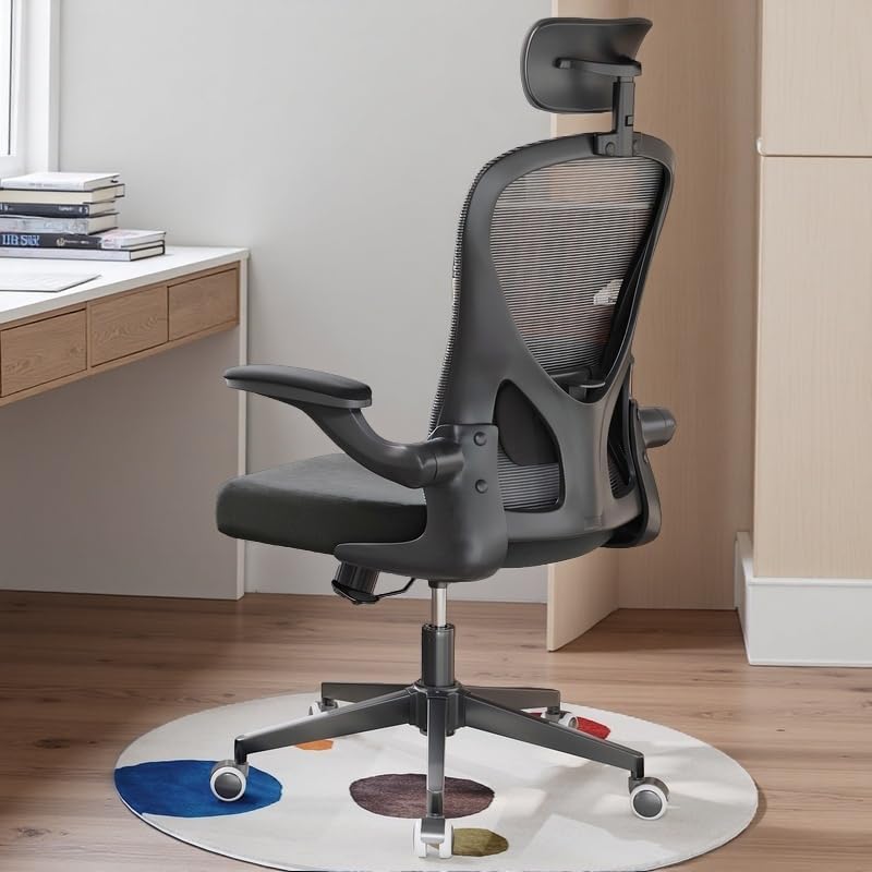 Desk Office Chairs Computer Mesh Chair Executive Chair with Lumbar for Home & Office (04Black)