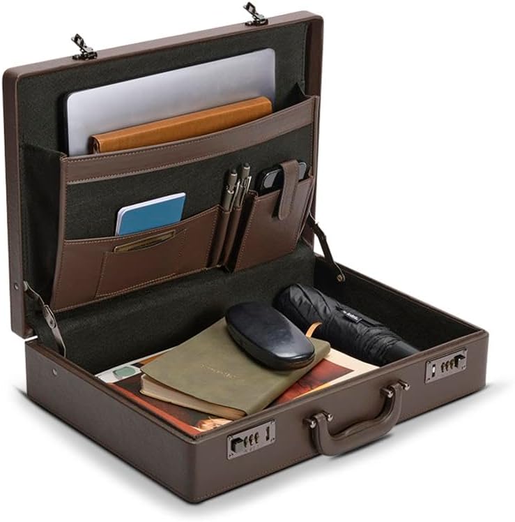 Solo New York Attache - Carrying Case with Combination Lock, Business Brief, Large Main Compartment - Grand Central