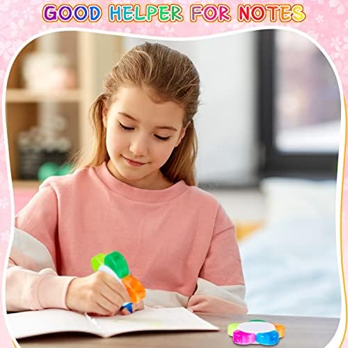 Outus 48 Pieces Petals Highlighters Assorted Colors Back to School Flower Shape Watercolor Highlighter Pens 5-in-1 Fluorescent Pens for Office School Stationery Aesthetic Supplies,5 Colors