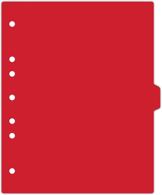 Carstens - Heavy Duty Plastic Ring Binder Dividers, Side Tab, 1/9 Cut, Tab 5 Position, US Letter, Red, Pack of 10, (2618-05) - Ideal Medical Chart Dividers or Index Tabs for 3 Ring Binders