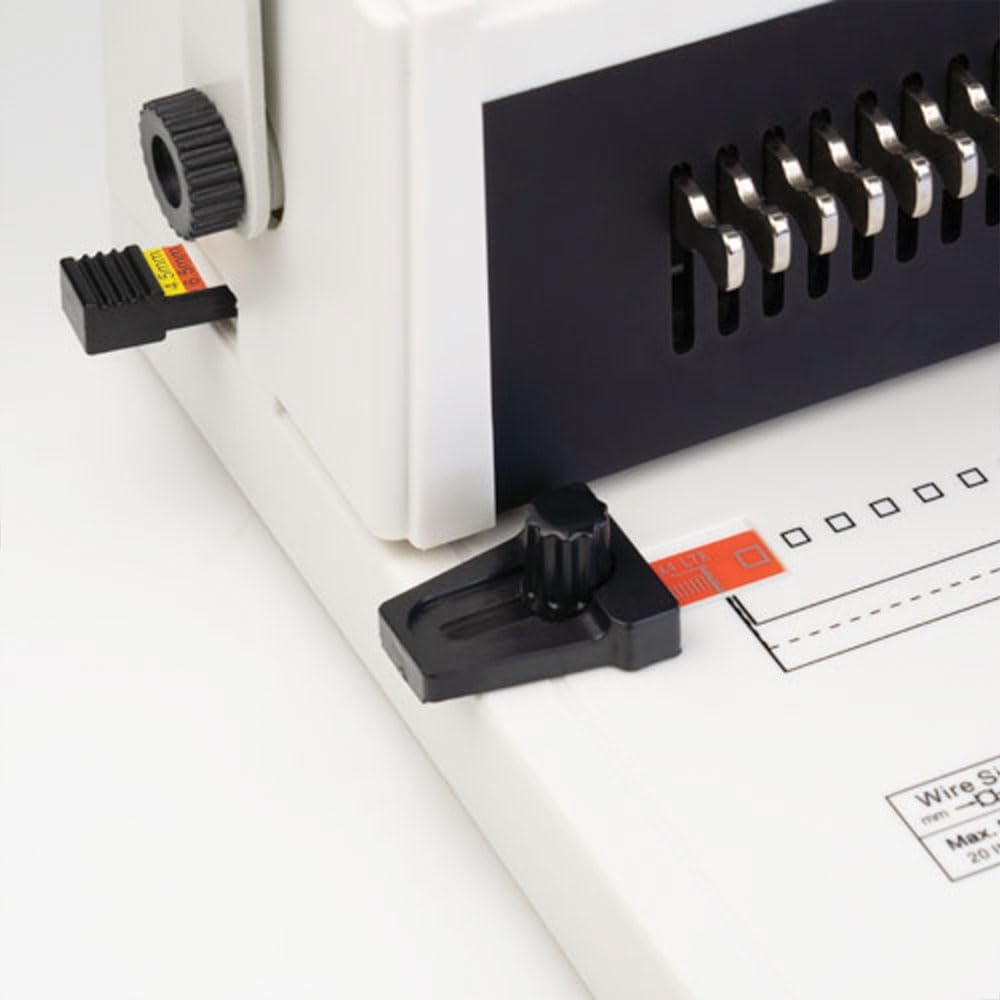 TruBind Manual Wire Binding Machine | 22 Sheet Punch Capacity | Bind up to 120 Sheets | 34 Fully Disengageable Dies | 3:1 Pitch | 2-Year Warranty