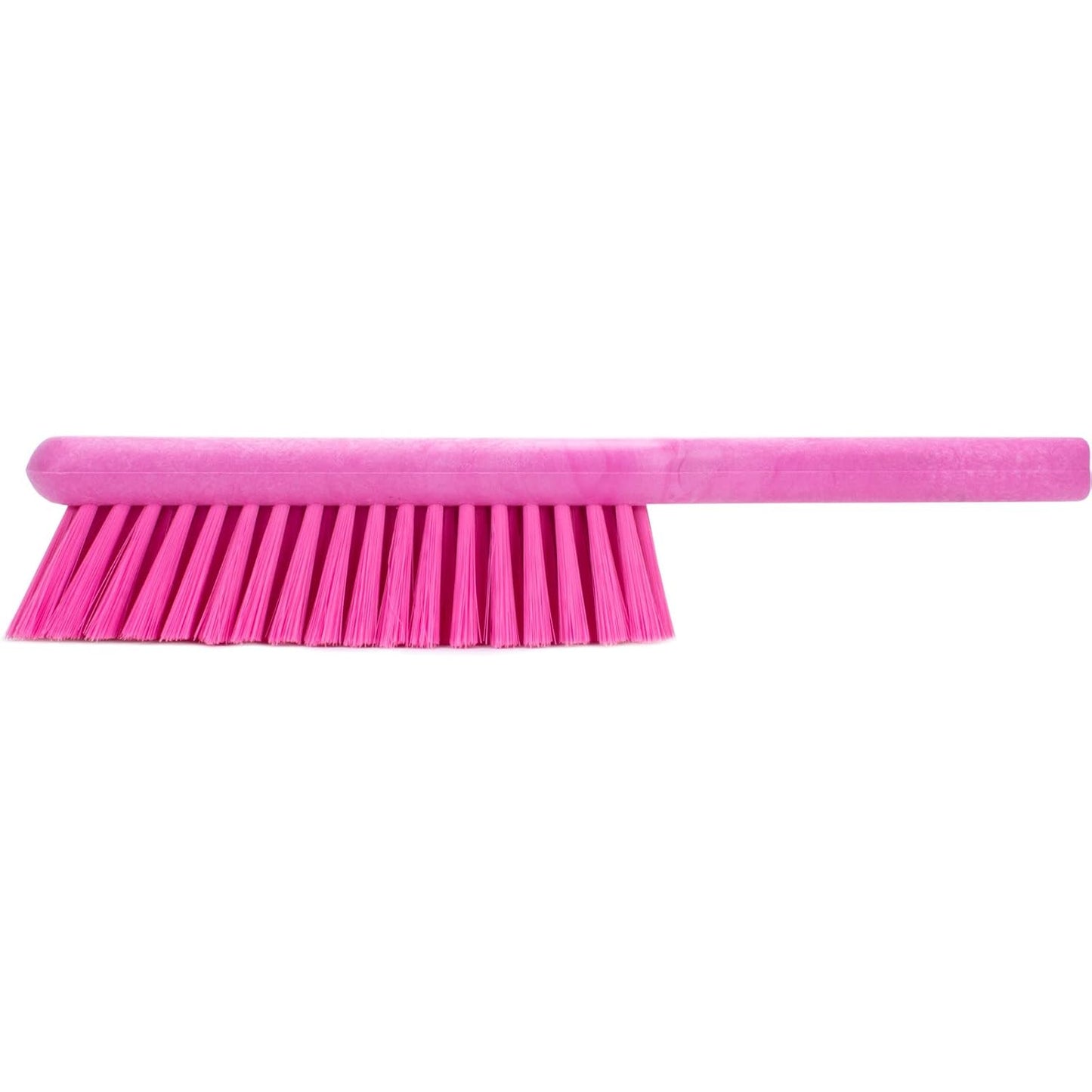 SPARTA Handheld Soft Counter Brush 8 Inch Bristle Span, Multi-Use Dust Brush with 5 Inch Handle for Tables, Countertops, and Delicate Surfaces, Polyester, Pink