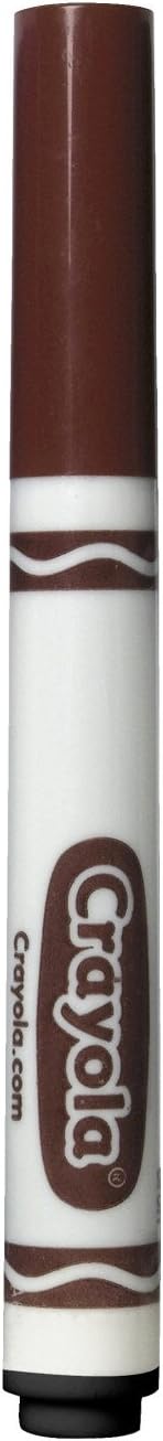 Crayola Broad Line Markers, Brown, 12 Count Bulk Markers
