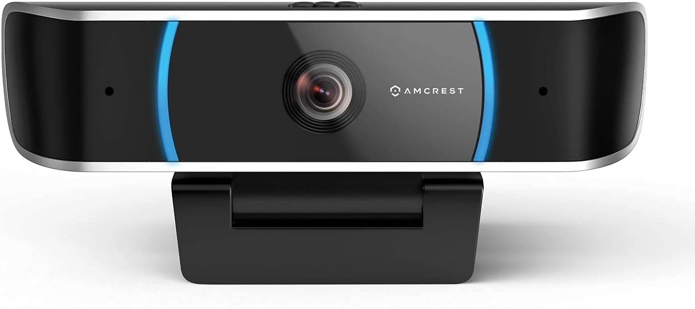 Amcrest 5-Megapixel Webcam with Microphone, Web Cam USB Camera, Computer HD Streaming Webcam for PC Desktop & Laptop w/Mic, Wide Angle Lens & Large Sensor for Superior Low Light (AWC5100)