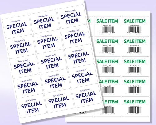 NextDayLabels – 2"-11/16 x 2 Rectangular Sticker Labels for Printer - White Laser/Inkjet Printer Labels Return Address Labels Shipping Label Stickers (100 Sheets, 15 Per Sheet, 1500 Labels)