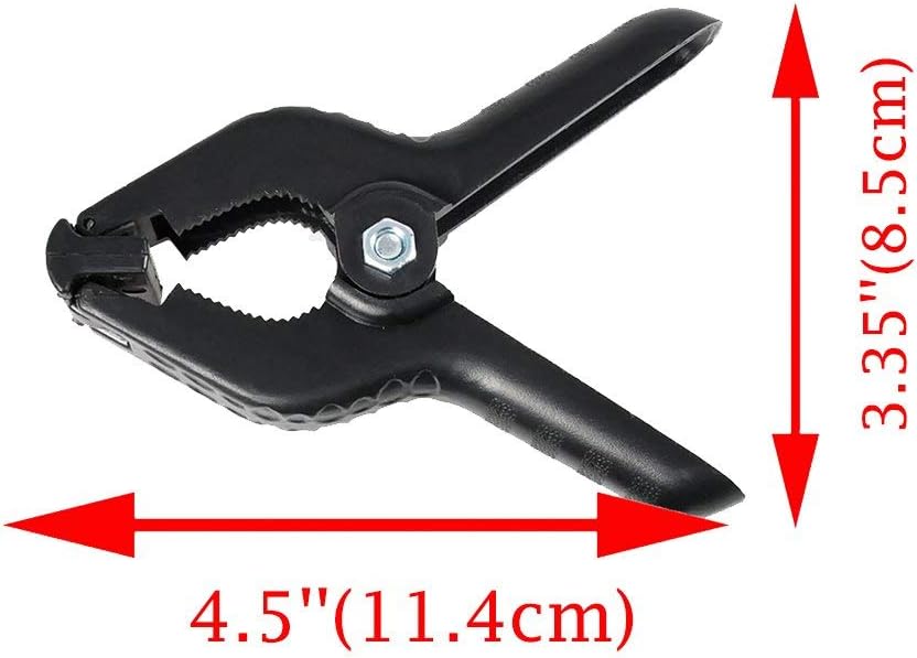 10 x 10Ft Photo Video Studio Heavy Duty Adjustable Muslin Backdrop Stand Background Support System Kit for Photography with Carrying Bag，4 Pcs Spring Clamps