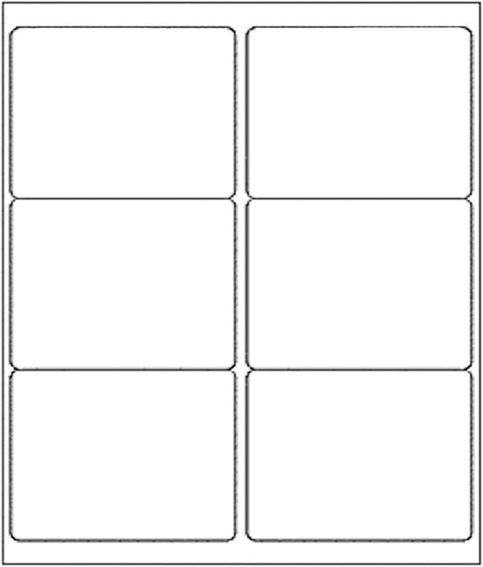 BESTEASY 3 1/3" x 4" Labels Shipping Labels for Laser Inkjet Printers, 6 Up Self Adhesive FBA Address Labels, White Matte Mailing Label Stickers (1000 Sheets, 6000 Labels)