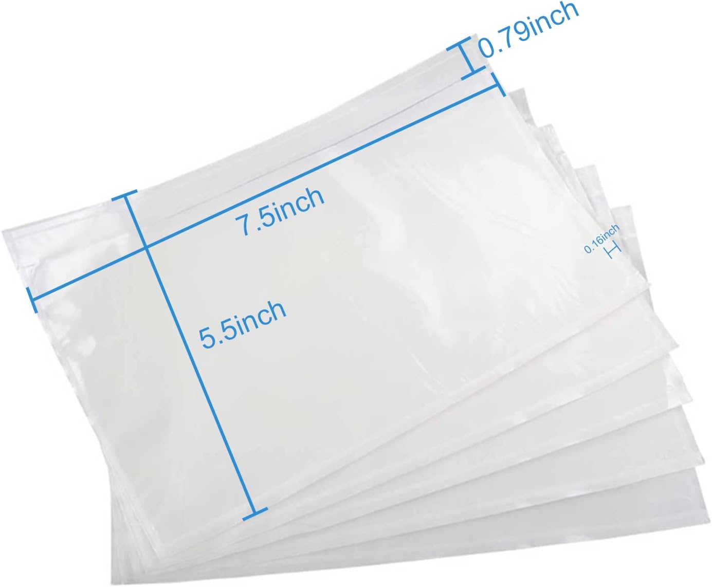 Coopaty Packing List Envelopes 7.5"x5.5" Pouches Invoice Enclosed Adhesive Bags (5000 Pack)