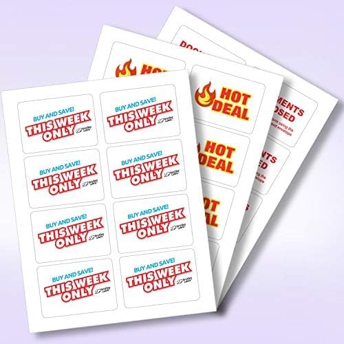 NextDayLabels – 3-3/8" x 2-1/3" Rectangular Sticker Labels for Printer - White Laser/Inkjet Printer Labels Return Address Labels Shipping Label Stickers (500 Sheets, 8 Per Sheet, 4000 Labels)