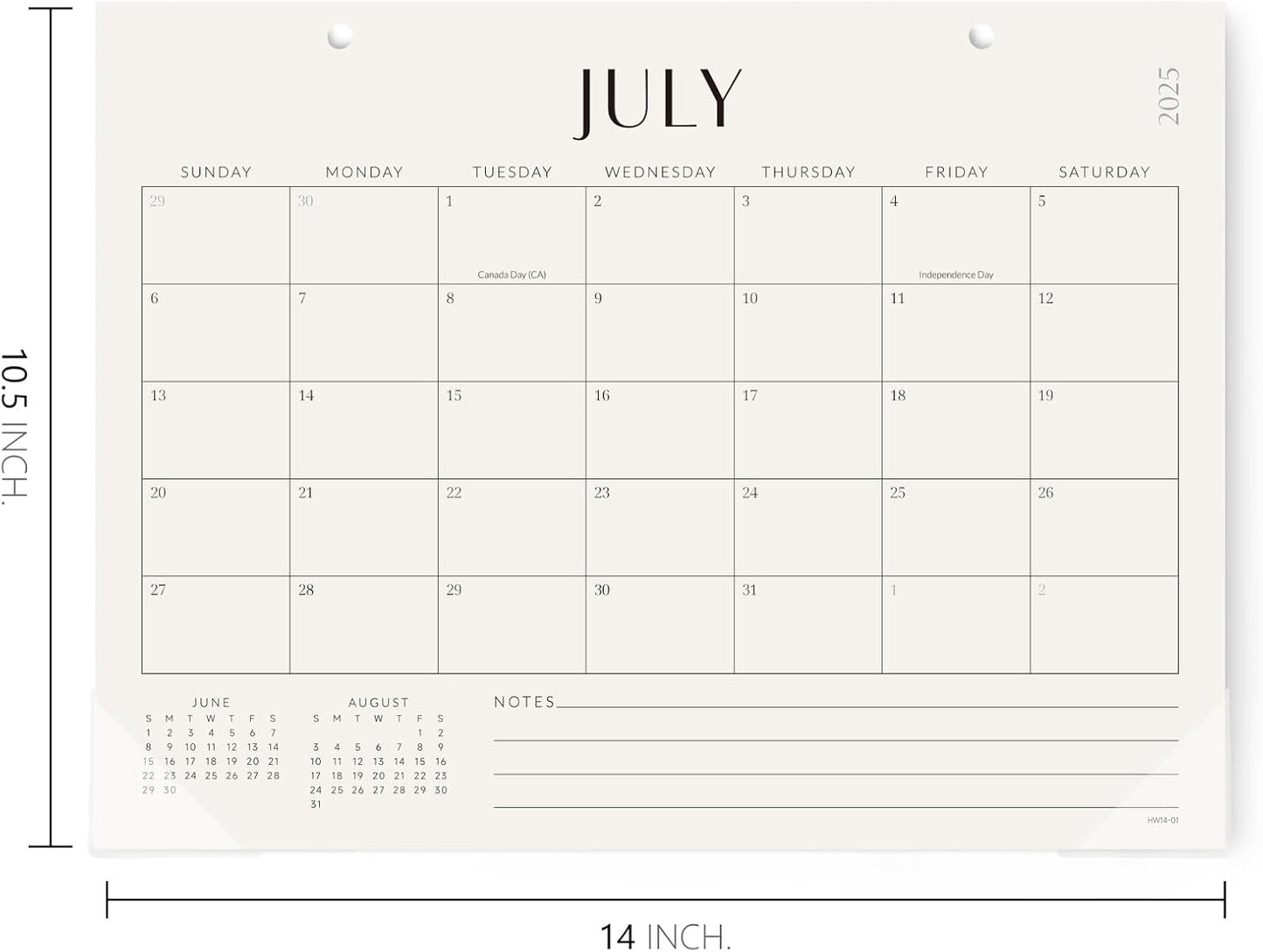 Jotsome Desk Calendar 2025-2026, Academic Desk Pad Calendar From July 2025 to December 2026 14x10.5 inch, Desk Blotter Calendar for Home and Office, Easy Planning (Jul 2025 - Dec 2026, Large)