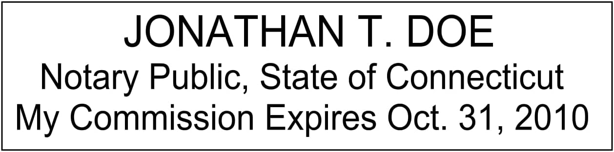 Notary Stamp Seal Ink Personalized Self Inking Stamp Custom Stamp Rubber Stamp Trodat 4913 Self Ink Notary Stamp - 7/8" x 2-3/8" Impression Area