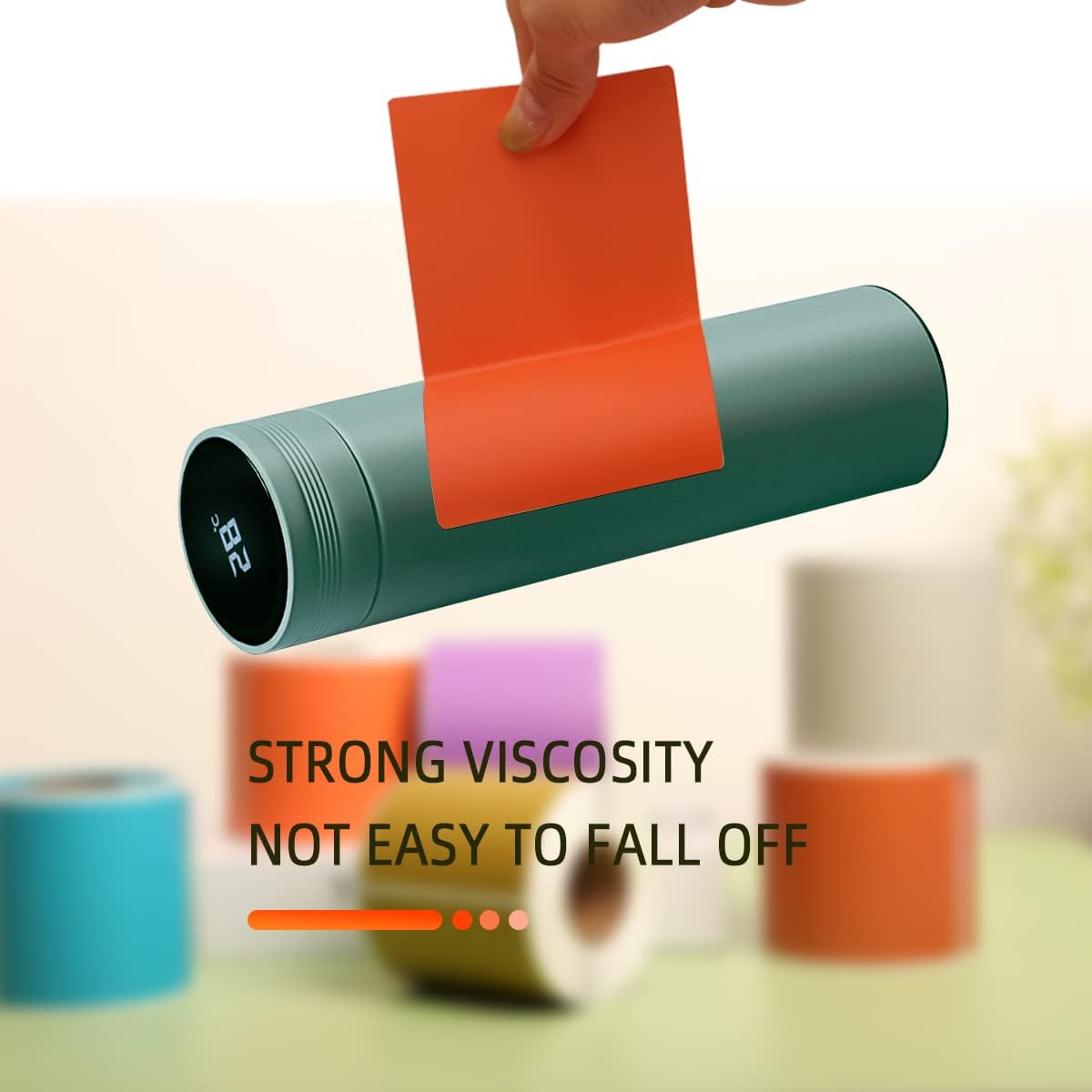 PARLAIM 5 X 3 inch Rectangle Inventory Labels Color Coding Stickers, 250PCS Permanent Sticker for Warehouse Moving Box Square Label (Salmon)