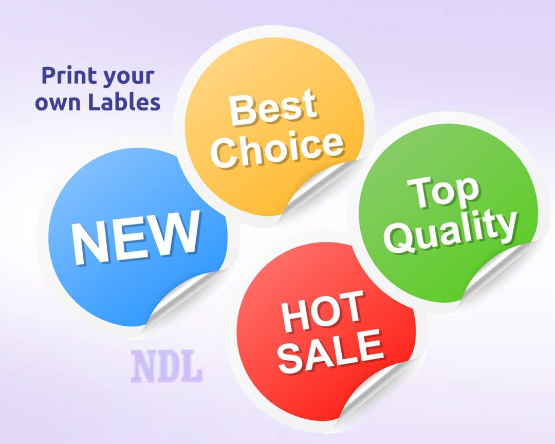 NextDayLabels – 3/4 Inch Round Labels - Round Sticker Labels for Printer - Matte White Blank Laser/Inkjet Printer Labels - Circle Stickers Printable Labels (100 Sheets, 108 Per Sheet, 10800 Labels)