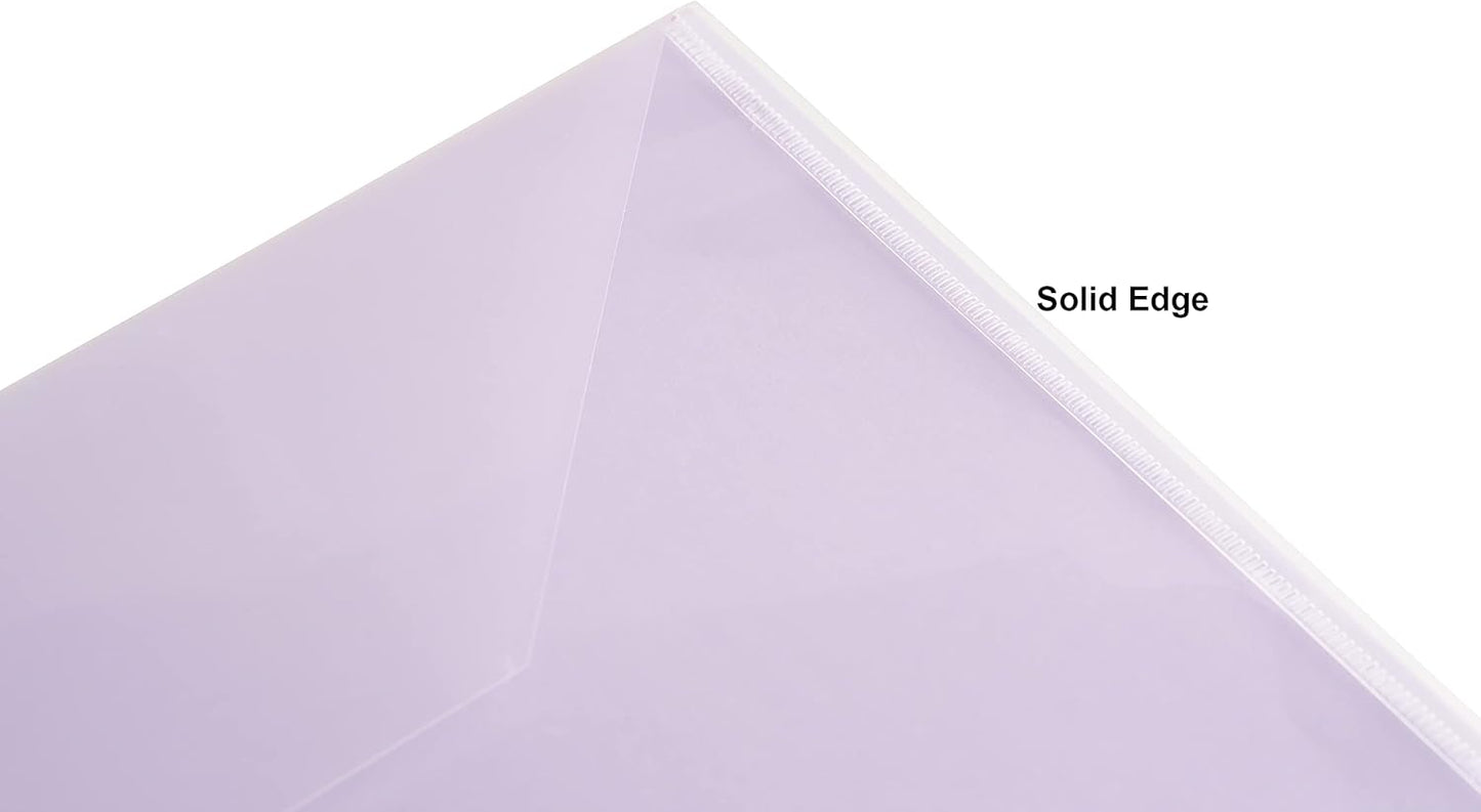 11 x 17 Clear Large Plastic Envelopes Document File Storage Holder 20 Pack Hook Loop Closure