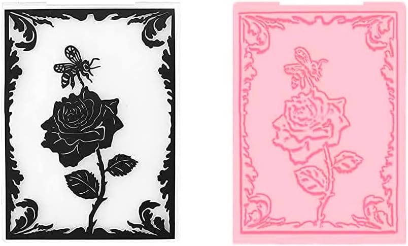 12Pcs Flower Leaf Embossing Folders DIY Craft Paper Card Embossing Template Stencil Paper Card Decorating Mold Plastic Embossing Machine Template for Card Making Scrapbooking Photo Album Decoration