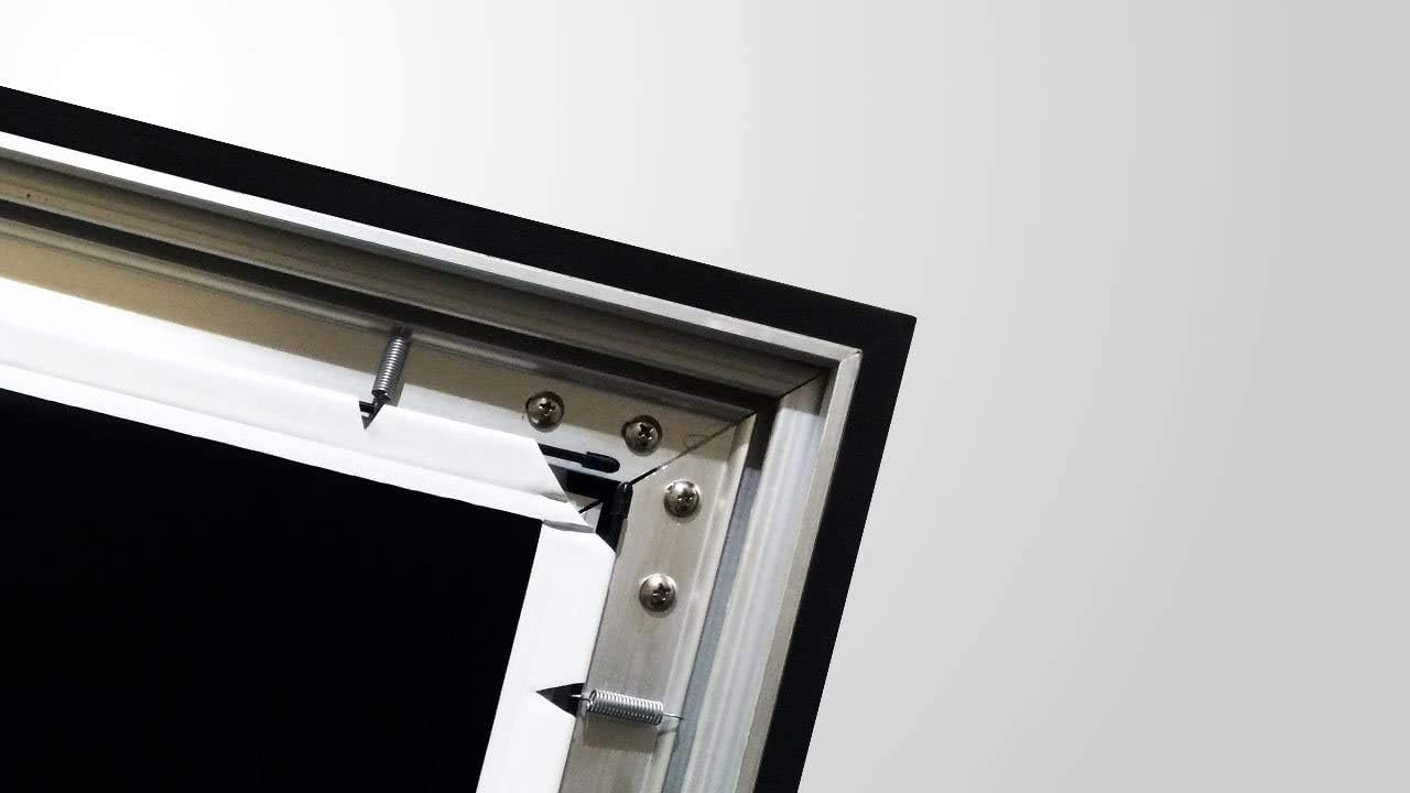 Silver Ticket Products STR Series 6 Piece Home Theater Fixed Frame 4K / 8K Ultra HD, HDTV, HDR & Active 3D Movie Projection Screen, 2.35:1 Format, 158" Diagonal, Woven Acoustic Material STR-235158-WAB