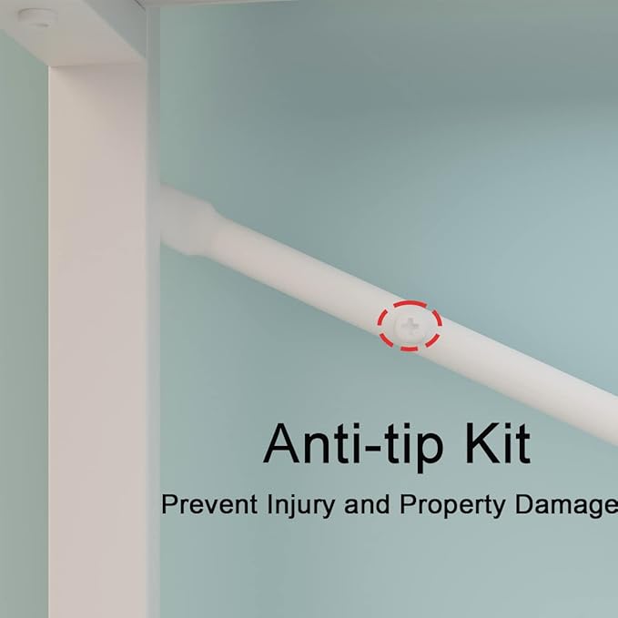 HSH 6 Tier Tall White Bookshelf, Industrial Modern Vertical Metal and Wood White Bookcases 6 Shelf,Farmhouse Open Large Storage Book Shelves & Display Book Shelf for Bedroom Living Room Office