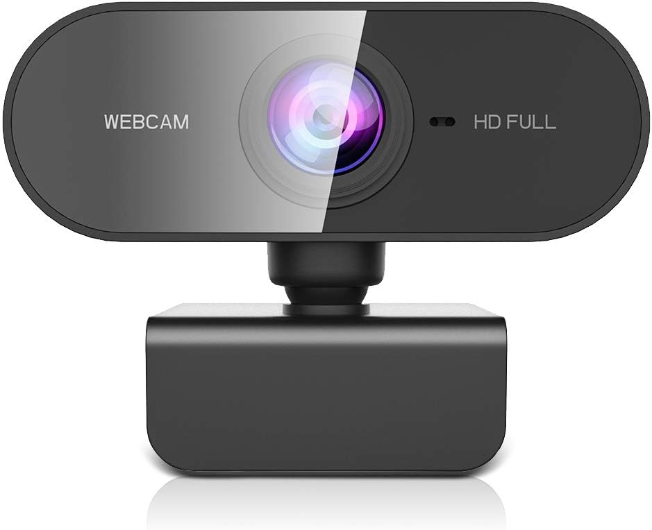 Webcam with Microphone&1080P HD Web Cam,Stand for PC/MAC/Laptop/Desktop, Wide Angle Web Cameras for YouTube,Skype,Zoom,Xbox One,Video Calling,Studying and PS4
