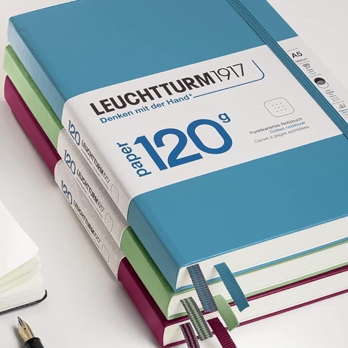 LEUCHTTURM1917 - 120G Special Edition - Medium A5 Ruled Hardcover Notebook (Mint) - 203 Numbered Pages with 120gsm Paper