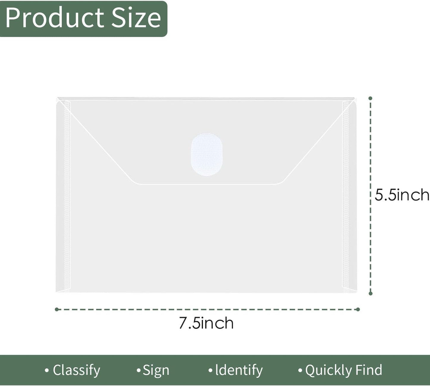 12 Pack Clear Die & Stamp Storage Bag Transparent Plastic Folders for Cutting Dies Stencil Embossing Crafts for DIY Scrapbooking Paper Card Craft Organizer Holder