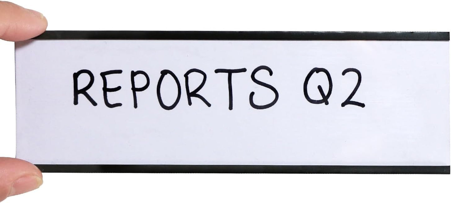 SmartSign Magnetic 'C' Channel Label Holders | 2" x 6", Pack of 10