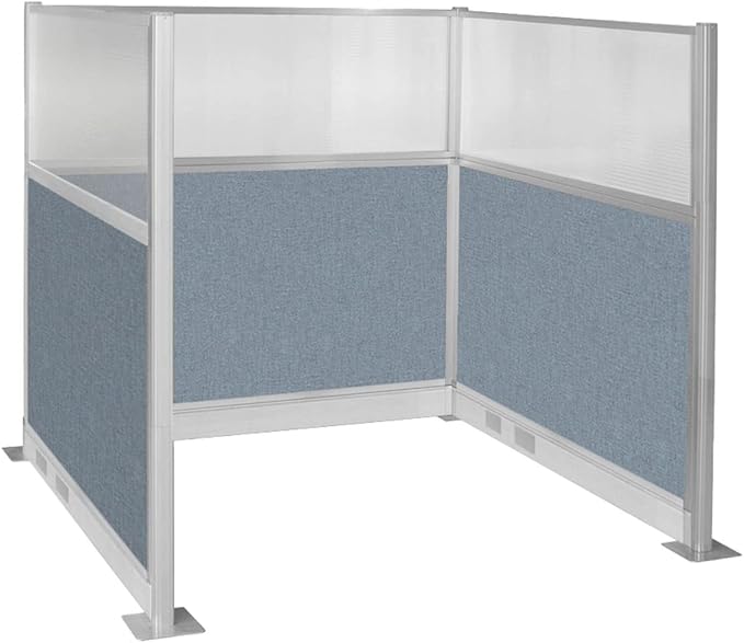 Versare Pre-Configured Hush Panel Electric Cubicle | Workstation Divider Walls | Cubicle Privacy Panels | Office Partition Walls