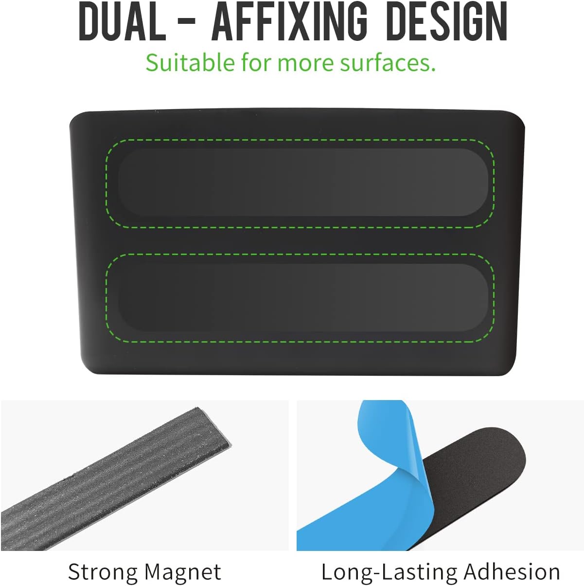 loukin Magnetic Marker Holder Set, Dry Erase Marker Holder, Dry Erase Accessory Tray Set (Includes 1 Eraser, 1 Cleaner, 2 Dry Erase Markers), Ideal for Office, School or Home Use(Black)