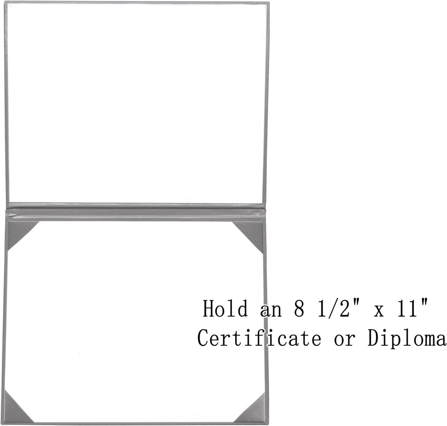 Smooth Diploma Certificate Cover 8 1/2" x 11" Silver