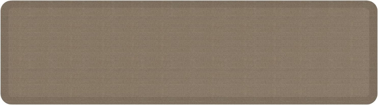 GelPro Ergo-Foam Cushioned Anti-Fatigue Standing Kitchen Floor Mat, Padded Stain-Resistant, Waterproof, Non-Slip Comfort Padded Desk/Office Mat - 20" x 72", Grasscloth Pecan