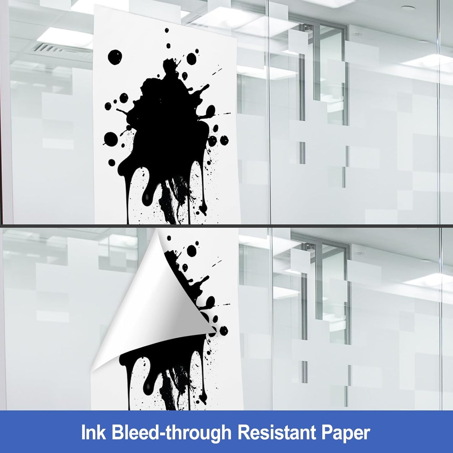 Comix Sticky Easel Pad, 25 x 30 Inches Flip Chart Paper for Teachers, Large Self Stick Easel Paper for Office School Classroom Supplies, 30 Sheets/Pad, 4 Pads/Pack