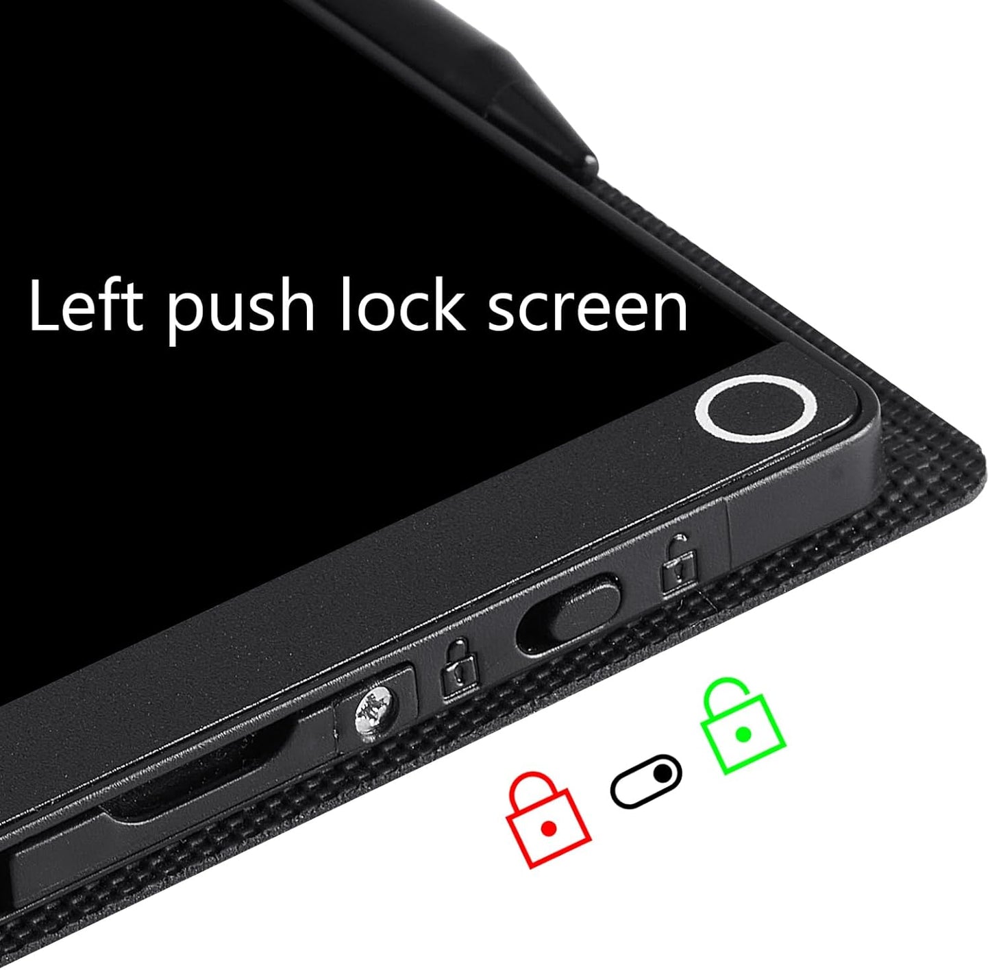 Mini LCD Writing Tablet Updated, 6.5in Erasable Reusable Electronic Drawing Pads, Electronic scratchpad, Hanging Pens with Leather Case