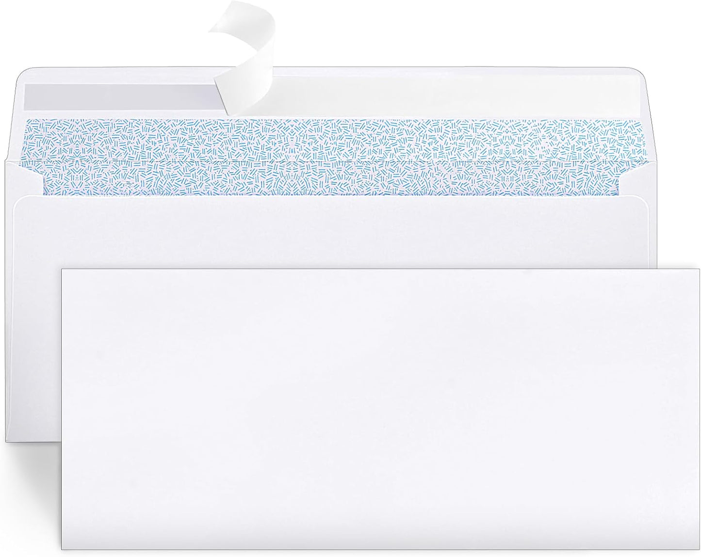 Joyberg 72 Packs #10 Envelopes, Business Envelopes, Envelopes Self Seal, Security Envelopes, Peel and Seal Closure, Size 4-1/8 X 9-1/2 Inches, White, 26LB