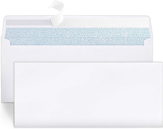 Joyberg 72 Packs #10 Envelopes, Business Envelopes, Envelopes Self Seal, Security Envelopes, Peel and Seal Closure, Size 4-1/8 X 9-1/2 Inches, White, 26LB