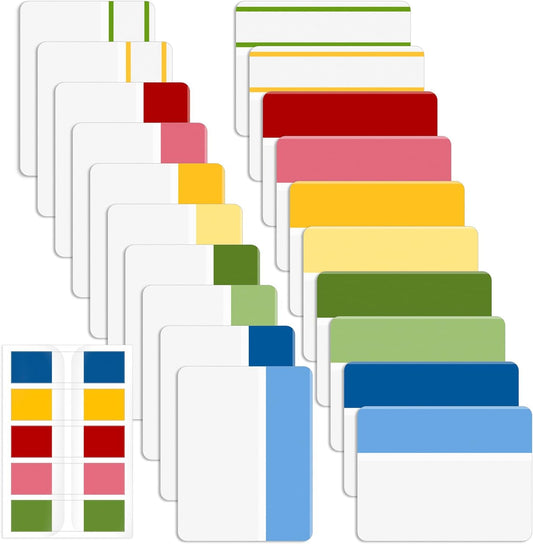 Mr. Pen- Colorful Index Tabs, 500 Pcs, 21 Sets, Sticky Page Markers for Notebooks, Binders and Books