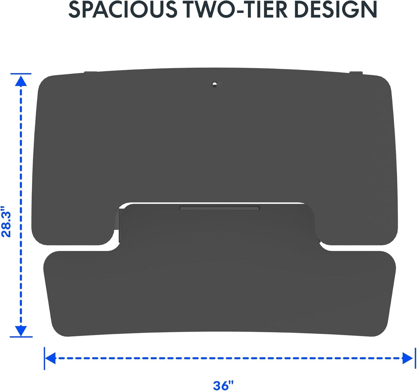 FLEXISPOT 36" Wide Sit to Stand Desk Converter Height Adjustable Tabletop Workstation for Dual Monitors and Laptop Riser